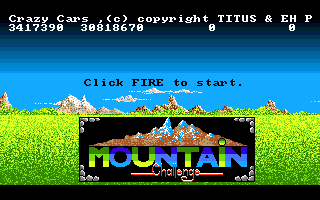 Crazy Cars (Amiga) screenshot: Mountain Challenge