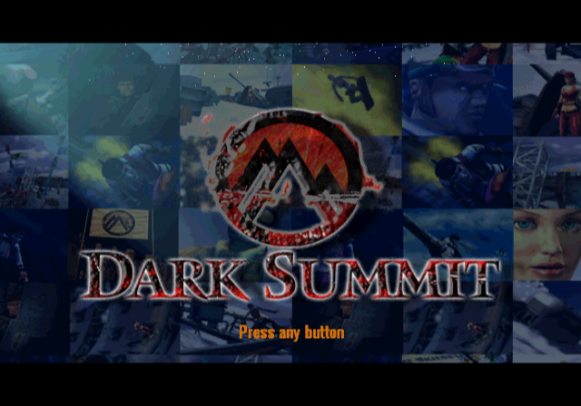 Dark Summit (PlayStation 2) screenshot: Title screen.