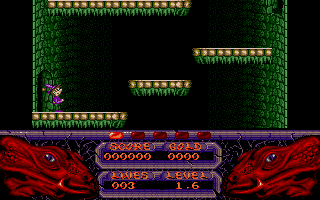 The Seven Gates of Jambala (Atari ST) screenshot: What? You said you wanted some platforming action?