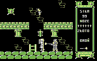 Monstrum (Commodore 64) screenshot: Using primary weapon