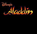 Disney's Aladdin (Game Gear) screenshot: Title screen