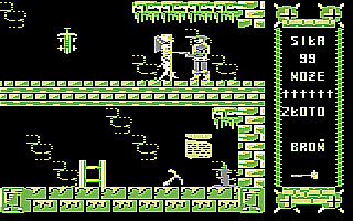 Monstrum (Commodore 64) screenshot: Releasing the hit