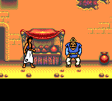 Disney's Aladdin (Game Gear) screenshot: Aladdin steals a fruit...