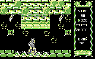 Monstrum (Commodore 64) screenshot: At the safe spot