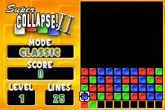 Super Collapse! II (Game Boy Advance) screenshot: Level 1
