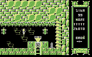 Monstrum (Commodore 64) screenshot: Heading underground