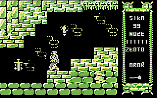 Monstrum (Commodore 64) screenshot: Descending the stairs