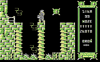 Monstrum (Commodore 64) screenshot: Missing part of the ladder found