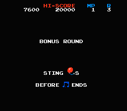 Mappy (NES) screenshot: A bonus round