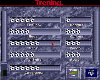 The Manager (Amiga) screenshot: Training