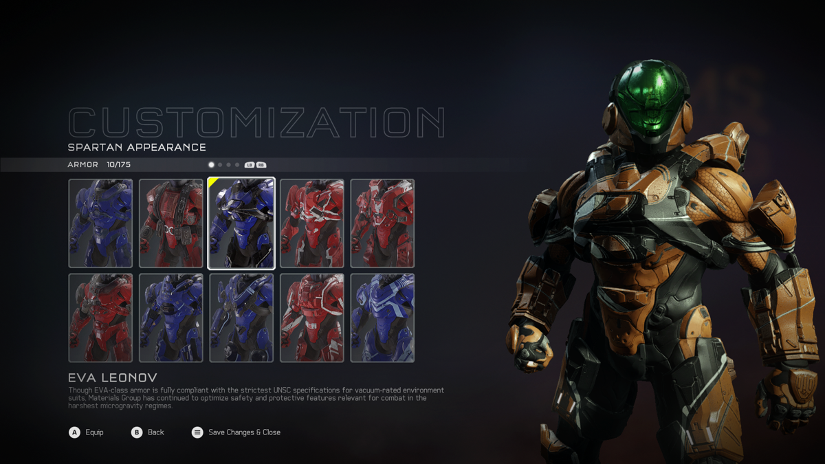 HALO 5, ALL CUSTOMIZATION OPTIONS