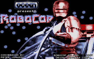 RoboCop (Atari ST) screenshot: Splash screen