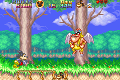 Disney's Magical Quest Starring Mickey & Minnie (Game Boy Advance) screenshot: The first boss you will meet