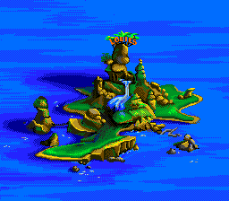 Disney's TaleSpin (TurboGrafx-16) screenshot: The island where you start the game.