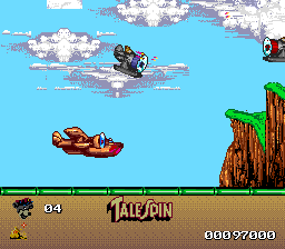 Disney's TaleSpin (TurboGrafx-16) screenshot: Pilot the Sea Duck