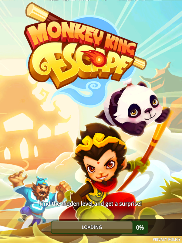 Monkey King Escape (iPad) screenshot: Loading screen