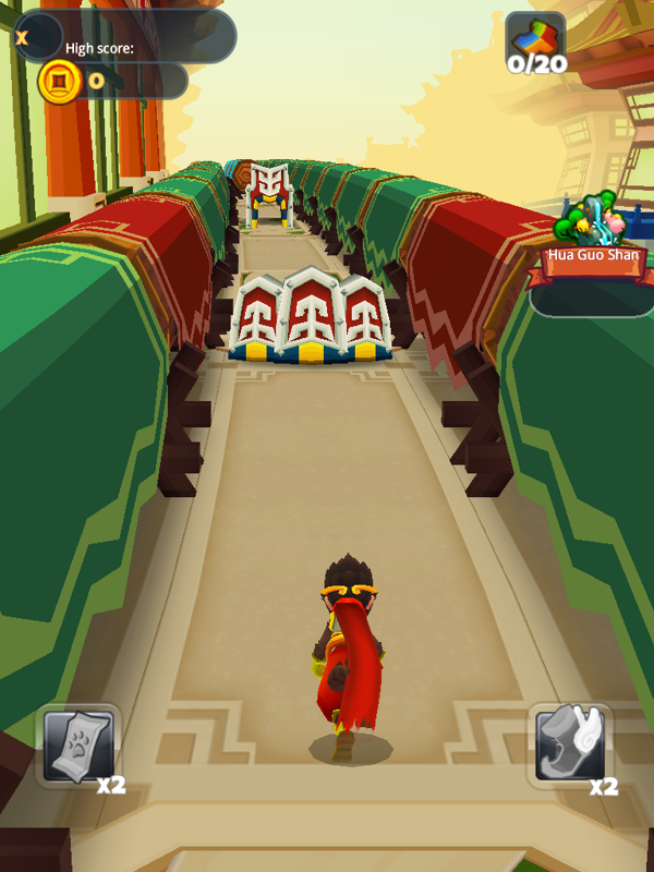 Monkey King Escape (iPad) screenshot: Run, Monkey King!