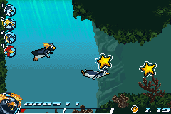 Surf's Up (Game Boy Advance) screenshot: Under the sea