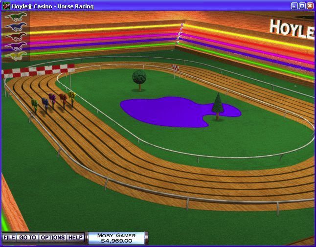 Hoyle Casino (Windows) screenshot: Horse racing does not involve real horses.