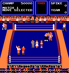 Tag Team Wrestling (Arcade) screenshot: Pre-game cutscene #2