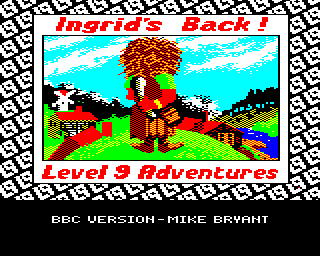 Ingrid's Back! (BBC Micro) screenshot: Loading screen.