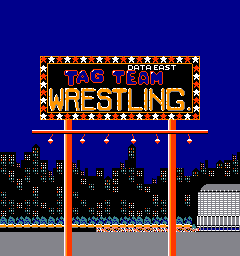 Tag Team Wrestling (Arcade) screenshot: Title screen (Data East release)