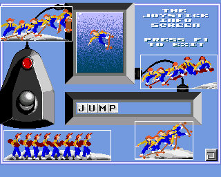 Skate of the Art (Amiga) screenshot: How to use the joystick