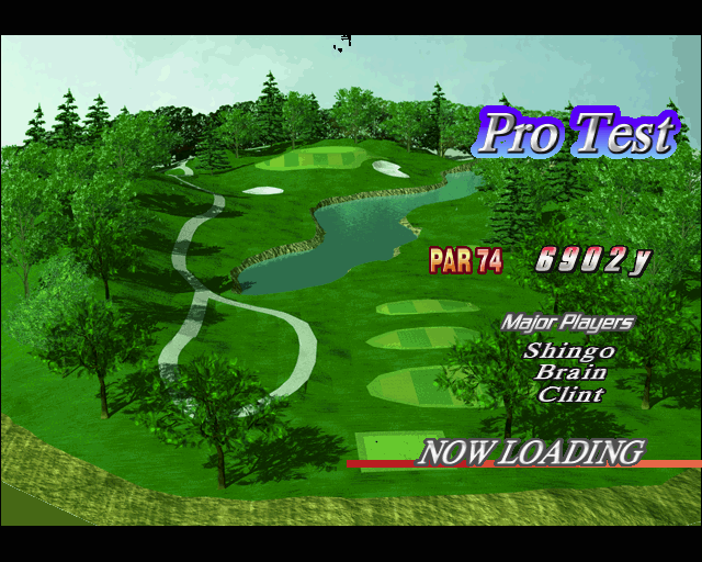 Go Go Golf (PlayStation 2) screenshot: In order to play in the tournaments the player must qualify as a professional. This means completing a Pro Test match and finishing well