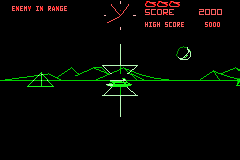 Atari: Anniversary Advance (Game Boy Advance) screenshot: Battlezone - Destroy the enemy tanks