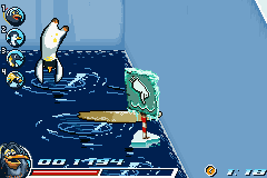Surf's Up (Game Boy Advance) screenshot: Reaching a dead end