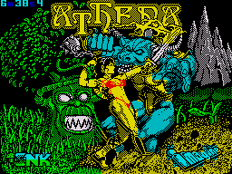 Athena (ZX Spectrum) screenshot: Loading Screen