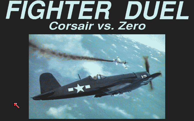 Fighter Duel: Corsair vs. Zero (Amiga) screenshot: Title screen