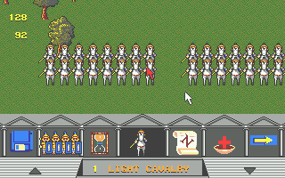 Fighting for Rome (Atari ST) screenshot: Initial formation
