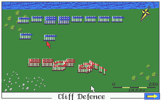 Fighting for Rome (Atari ST) screenshot: The large-view map