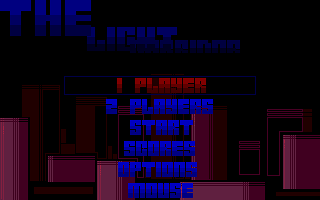 The Light Corridor (Atari ST) screenshot: Main menu.