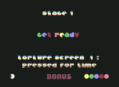 Creatures 2: Torture Trouble (Commodore 64) screenshot: Get Ready for the first torture chamber
