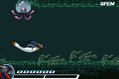 Surf's Up (Game Boy Advance) screenshot: A challenge where you must not get hurt by the jelly fish