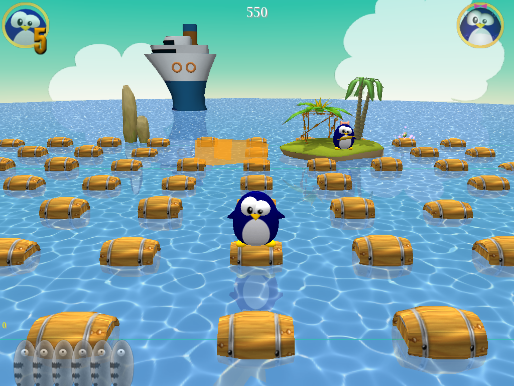 Ice Pingu (Windows) screenshot: A new environment (Dutch version)
