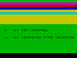 Maziacs (ZX Spectrum) screenshot: No going back on this selection