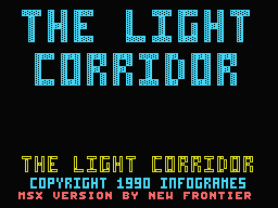 The Light Corridor (MSX) screenshot: Title screen