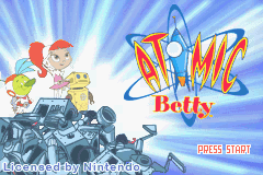 Atomic Betty (Game Boy Advance) screenshot: Title Screen