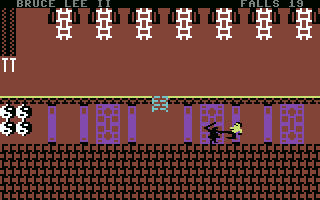 Bruce Lee II (Commodore 64) screenshot: I hate to be a bother, but I would very much like to acquire these extra lives