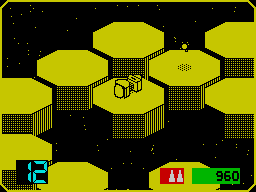Collision Course (ZX Spectrum) screenshot: About to pick that up
