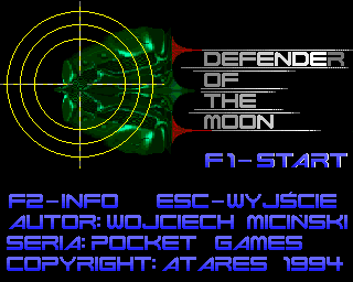 Defender of the Moon (Amiga) screenshot: Title screen