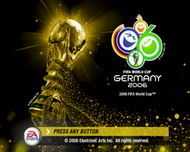 FIFA World Cup: Germany 2006 (PlayStation 2) screenshot: The game's title screen