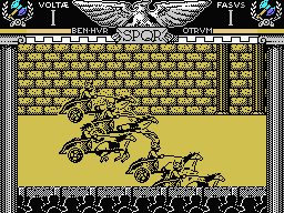 Coliseum (MSX) screenshot: Guide your horse across the Colosseum