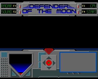 Defender of the Moon (Amiga) screenshot: Main menu