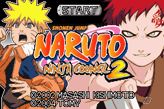 Naruto: Ninja Council 2 (Game Boy Advance) screenshot: Title screen