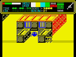 Colony (ZX Spectrum) screenshot: Heading for a room