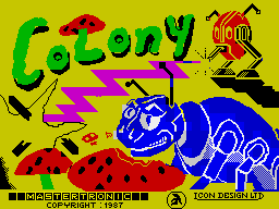 Colony (ZX Spectrum) screenshot: Loading screen